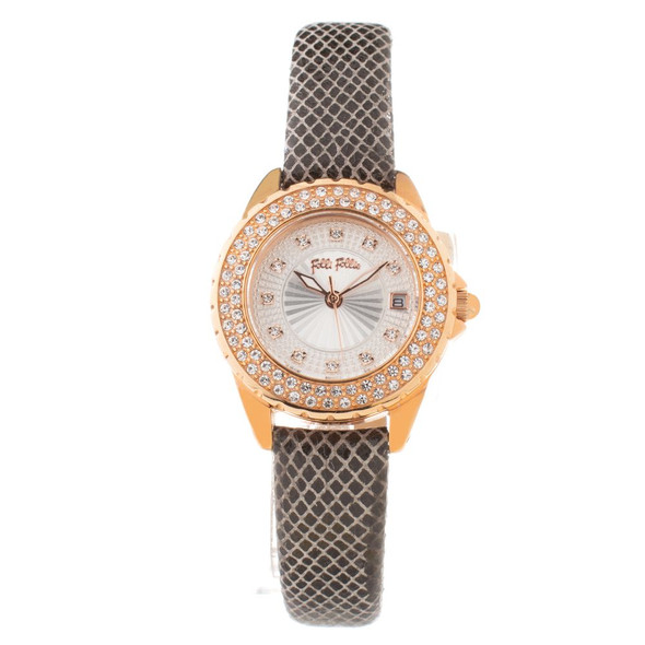 Gray Leather Watch FFWF1B006STMAC Gray Leather Watch FFWF1B006STMAC