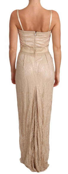 Beige Lace Spaghetti Strap Sheath Dress Beige Lace Spaghetti Strap Sheath Dress