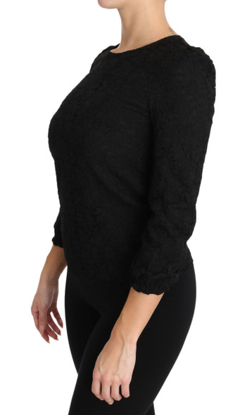 Black Floral Lace Zipper Top Blouse Black Floral Lace Zipper Top Blouse