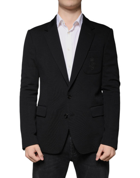 Black Wool Single Breasted Formal Blazer Black Wool Single Breasted Formal Blazer