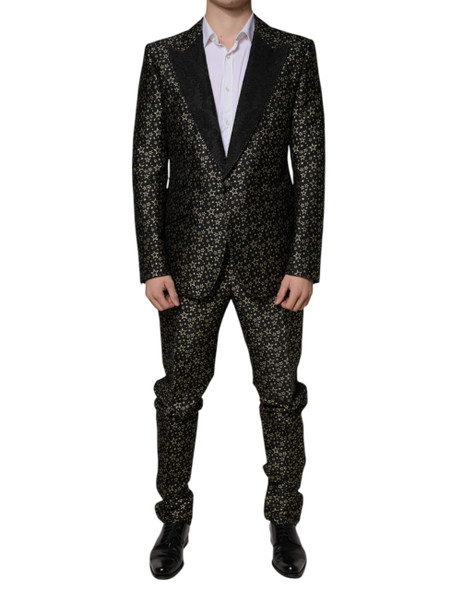 Black Stars Jacquard SICILIA 2 Piece Suit Black Stars Jacquard SICILIA 2 Piece Suit