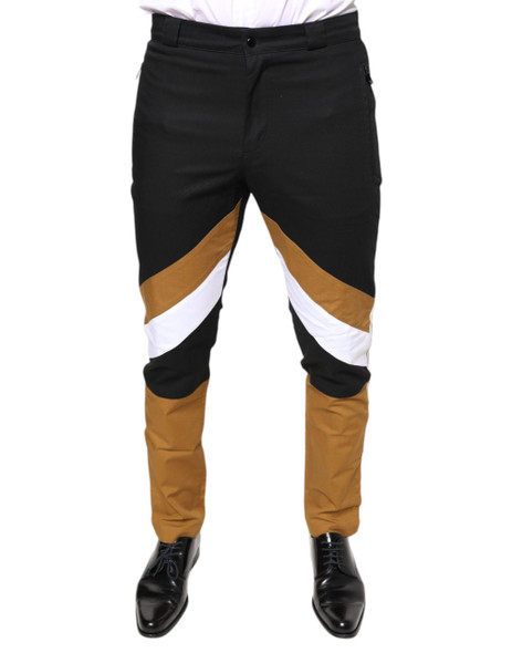 Dolce & Gabbana Multicolor Stripe Skinny Cotton Pants Dolce & Gabbana Multicolor Stripe Skinny Cotton Pants
