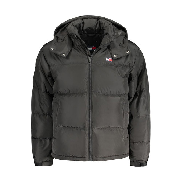 Tommy Hilfiger Black Polyester Men Jacket TO-33200 Tommy Hilfiger Black Polyester Men Jacket TO-33200