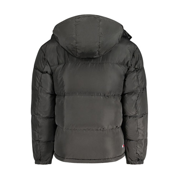 Tommy Hilfiger Black Polyester Men Jacket TO-33200 Tommy Hilfiger Black Polyester Men Jacket TO-33200