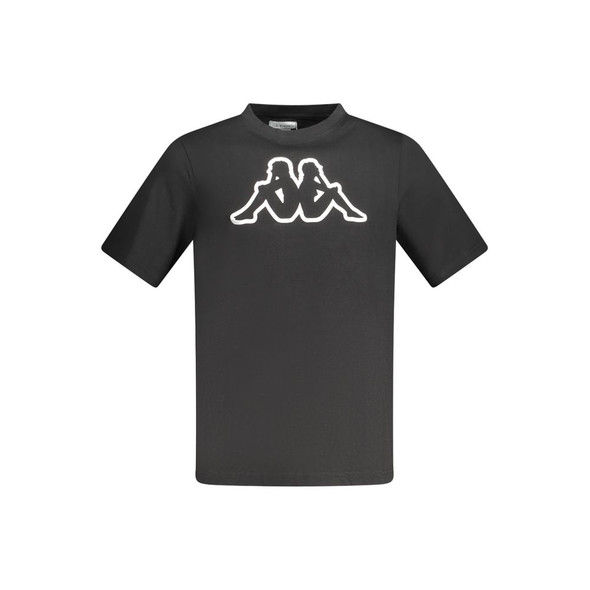 Kappa Black Cotton Men T-Shirt Kappa Black Cotton Men T-Shirt