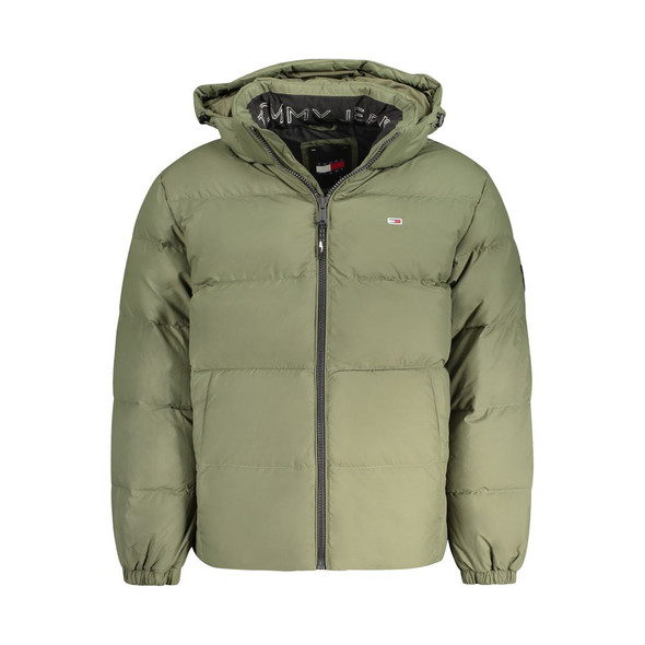 Tommy Hilfiger Green Polyester Men Jacket Tommy Hilfiger Green Polyester Men Jacket