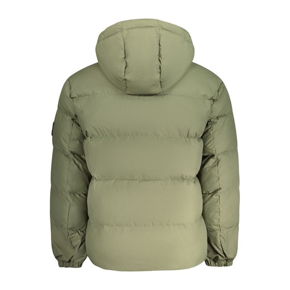 Tommy Hilfiger Green Polyester Men Jacket Tommy Hilfiger Green Polyester Men Jacket