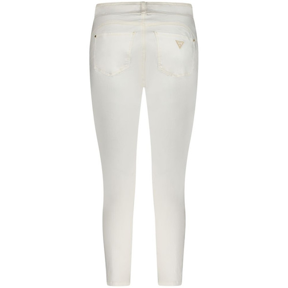 White Cotton Women Jeans GU-33360 White Cotton Women Jeans GU-33360