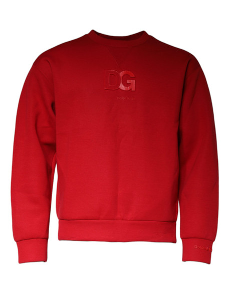 Maroon DG Logo Cotton Sweatshirt Sweater Maroon DG Logo Cotton Sweatshirt Sweater