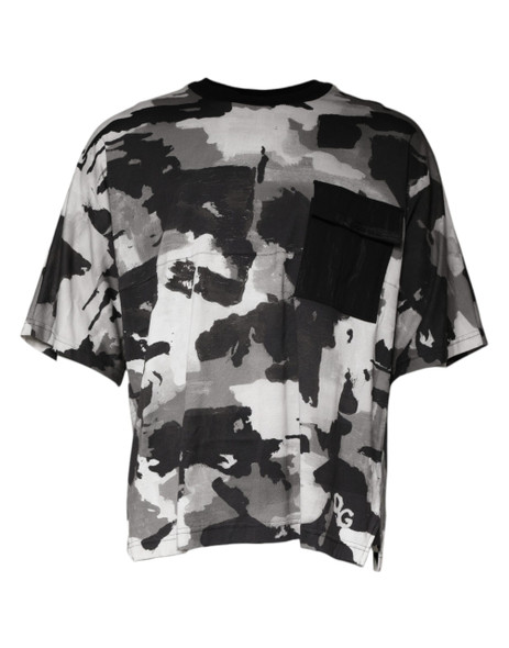 Dolce & Gabbana Multicolor Camouflage Cotton Crewneck T-shirt TSH87064 Dolce & Gabbana Multicolor Camouflage Cotton Crewneck T-shirt TSH87064