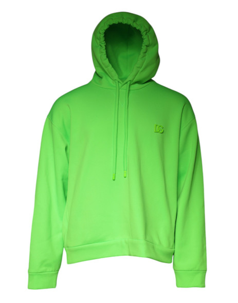 Green Logo Hooded Pullover Men Sweatshirt Sweater Green Logo Hooded Pullover Men Sweatshirt Sweater