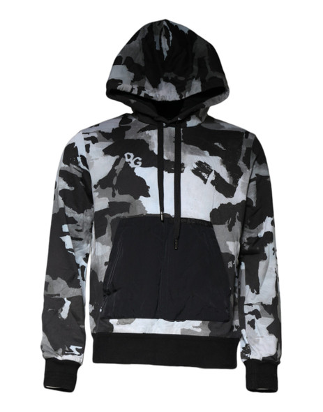 Dolce & Gabbana Multicolor Camouflage Men Hooded Sweater Dolce & Gabbana Multicolor Camouflage Men Hooded Sweater