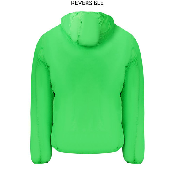 Green Polyamide Men Jacket NO-33470 Green Polyamide Men Jacket NO-33470