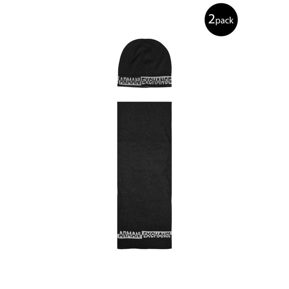 Armani Exchange Black Polyamide Scarf Armani Exchange Black Polyamide Scarf