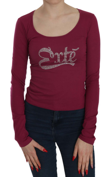 Crystal Embellished Long Sleeve Casual Top Crystal Embellished Long Sleeve Casual Top