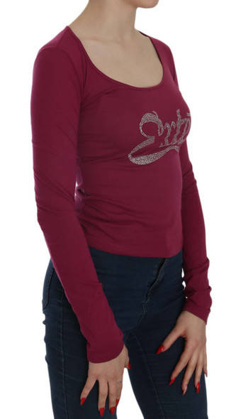 Crystal Embellished Long Sleeve Casual Top Crystal Embellished Long Sleeve Casual Top