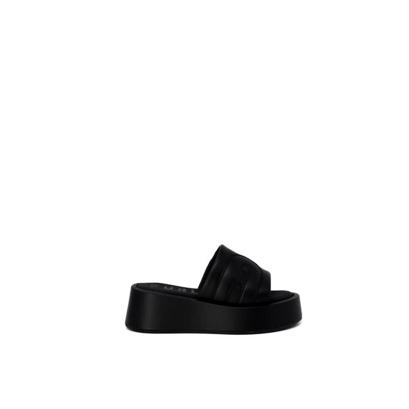 Furla Black Leather Slipper Furla Black Leather Slipper