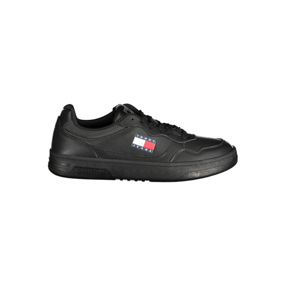 Black Polyethylene Men Sneaker TO-33495 Black Polyethylene Men Sneaker TO-33495