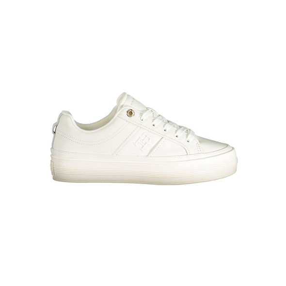 White Polyethylene Women Sneaker TO-33499 White Polyethylene Women Sneaker TO-33499