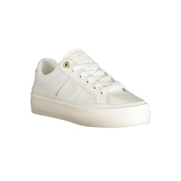 White Polyethylene Women Sneaker TO-33499 White Polyethylene Women Sneaker TO-33499