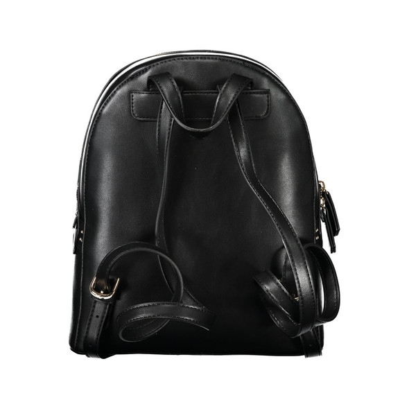Black Polyethylene Women Backpack Black Polyethylene Women Backpack