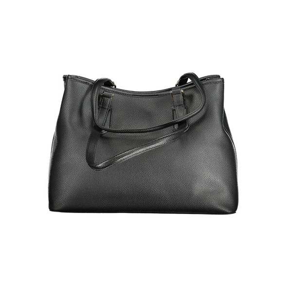 Black Polyethylene Women Handbag VA-33528 Black Polyethylene Women Handbag VA-33528