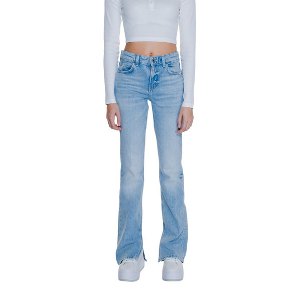 Light Blue Cotton Mom Jean Light Blue Cotton Mom Jean
