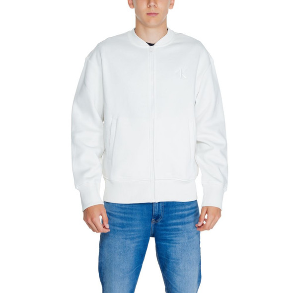 White Recycled Cotton Sweatshirt White Recycled Cotton Sweatshirt