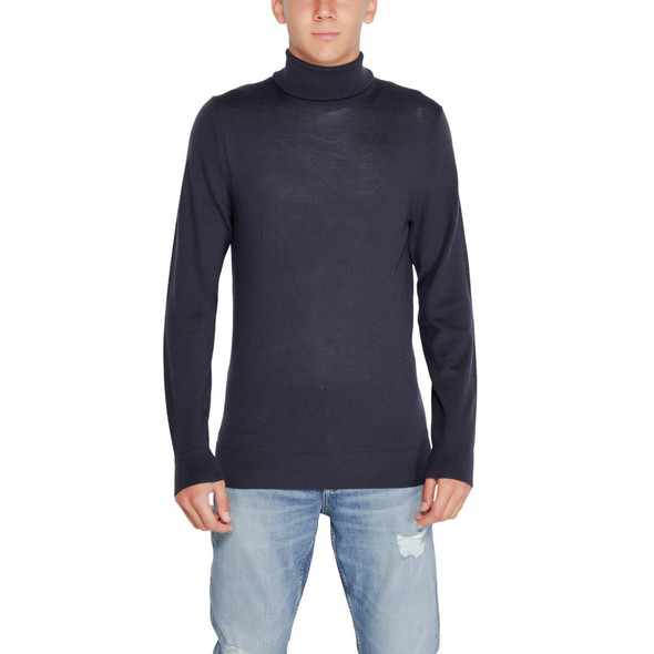 Blue Wool Turtleneck Blue Wool Turtleneck