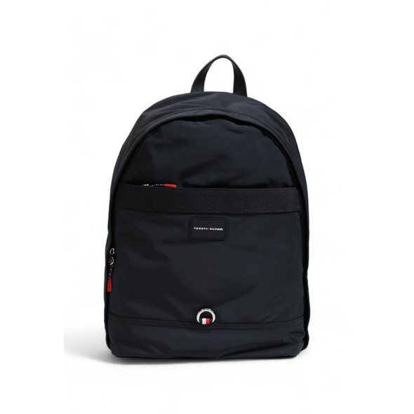 Black Recycled Polyester Backpack Black Recycled Polyester Backpack