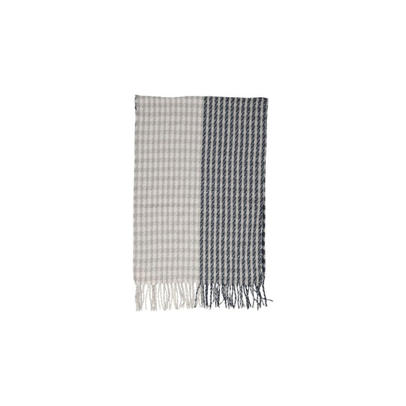 Gray Recycled Polyester Scarf ON14842800138RO Gray Recycled Polyester Scarf ON14842800138RO