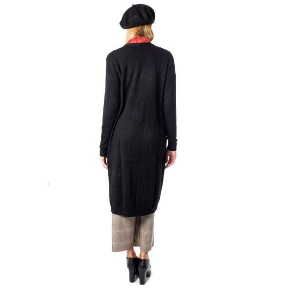 Black Viscose Cardigan VI2809200009RO Black Viscose Cardigan VI2809200009RO