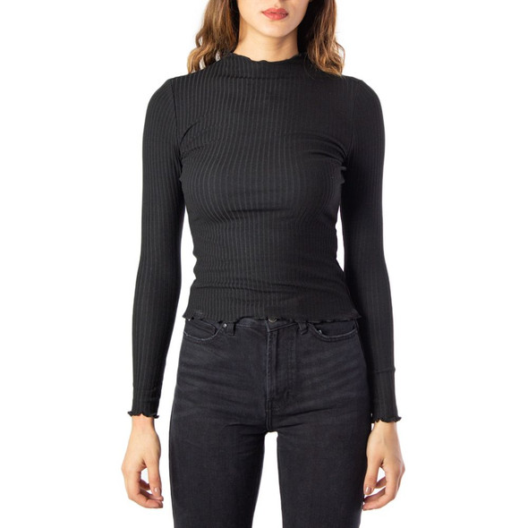 Black Polyester Turtleneck Black Polyester Turtleneck