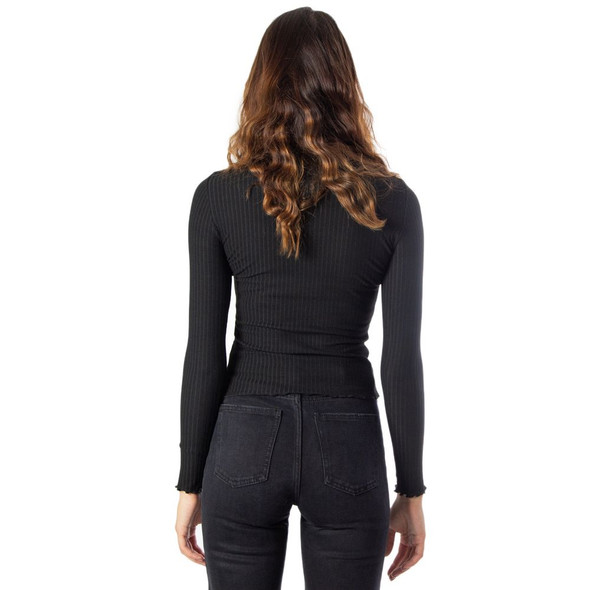 Black Polyester Turtleneck Black Polyester Turtleneck