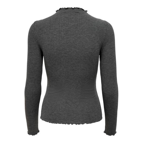 Gray Polyester Turtleneck Gray Polyester Turtleneck