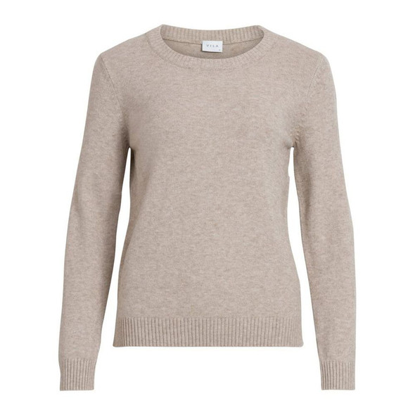 Vila Clothes Beige Viscose Sweater Vila Clothes Beige Viscose Sweater