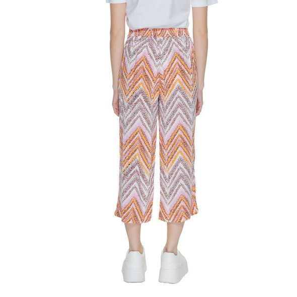 Only Multicolor Viscose Cropped Pant Only Multicolor Viscose Cropped Pant