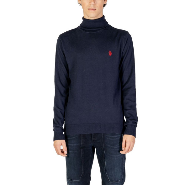 Blue Cotton Turtleneck US15717400010RO Blue Cotton Turtleneck US15717400010RO