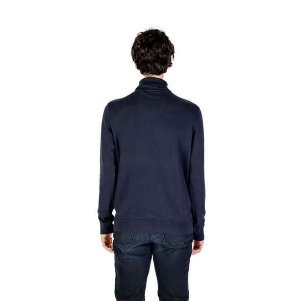 Blue Cotton Turtleneck US15717400010RO Blue Cotton Turtleneck US15717400010RO