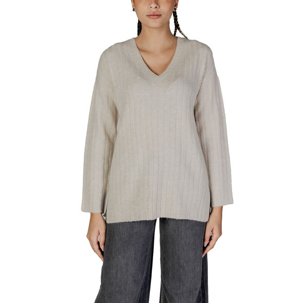 Beige Marabou Sweater VI15826102507RO Beige Marabou Sweater VI15826102507RO
