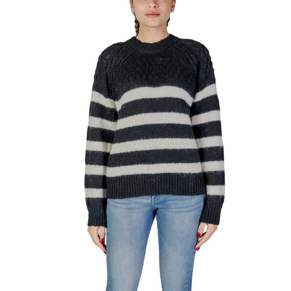 Black And White Recycled Polyester Sweater Black And White Recycled Polyester Sweater