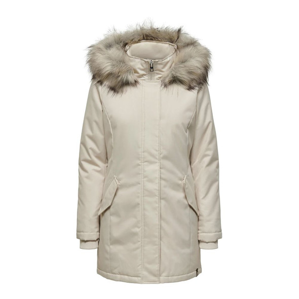 Beige Polyester Parka Beige Polyester Parka