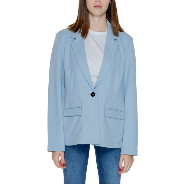 Blue Polyester Blazer ON13382900375RO Blue Polyester Blazer ON13382900375RO