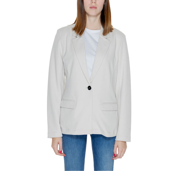 Beige Polyester Blazer Beige Polyester Blazer