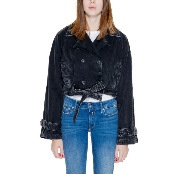 Black Cotton Jackets & Coat ON13390400009RO Black Cotton Jackets & Coat ON13390400009RO