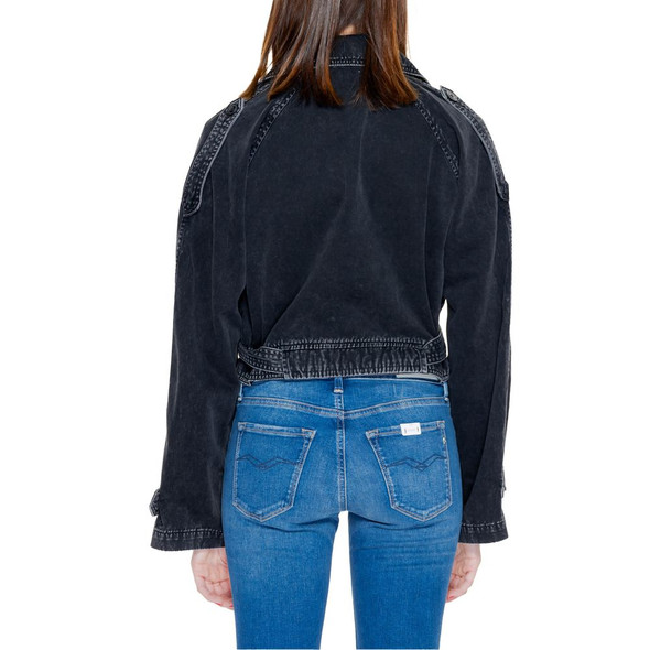 Black Cotton Jackets & Coat ON13390400009RO Black Cotton Jackets & Coat ON13390400009RO