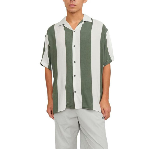 Jack Jones Green Viscose Shortsleeve Jack Jones Green Viscose Shortsleeve