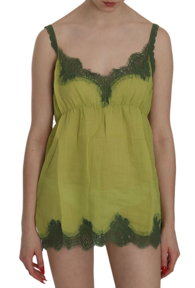 Green Lace Spaghetti Strap Tank Top Blouse Green Lace Spaghetti Strap Tank Top Blouse