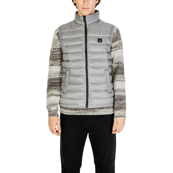 Gray Polyamide Sleveless Jacket Gray Polyamide Sleveless Jacket