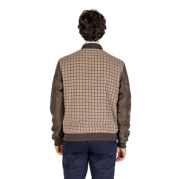 Brown Polyester Jackets & Coat GI14787500140RO Brown Polyester Jackets & Coat GI14787500140RO